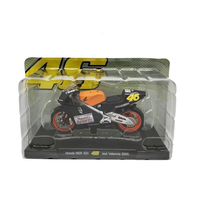 Diecast Miniatur Motogp Leo Models Valentino Rossi 2000 Test Valencia - Termurah !