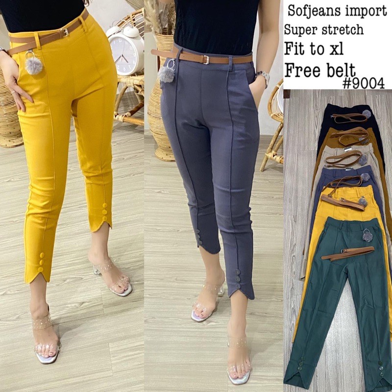 Celana Wanita Impor Soft Jeans Strecth 9004