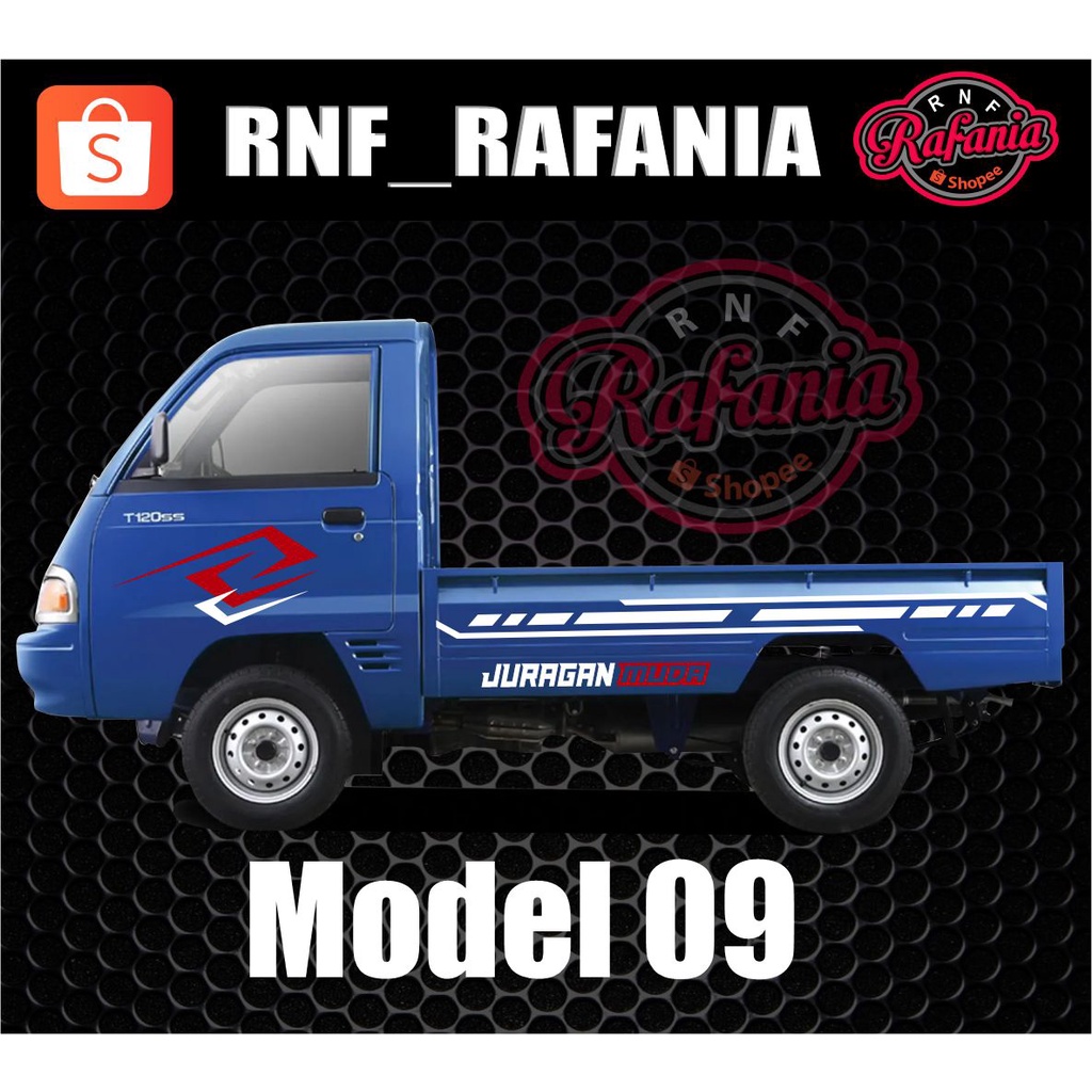 STIKER MOBIL PICK UP T120SS  JURAGAN MUDA STRIPING MOBIL PICK UP T120SS 01