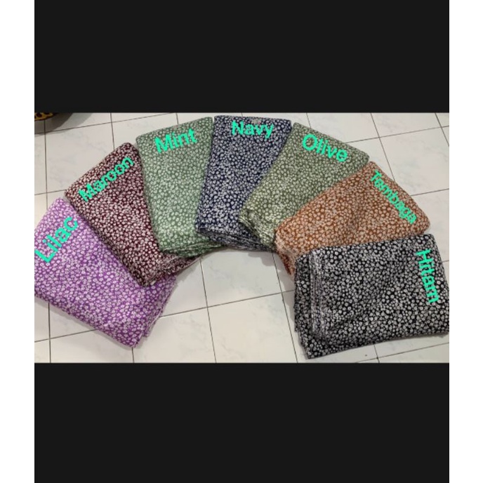 KAIN BAHAN METERAN RAYON PREMIUM MOTIF Bunga sedang