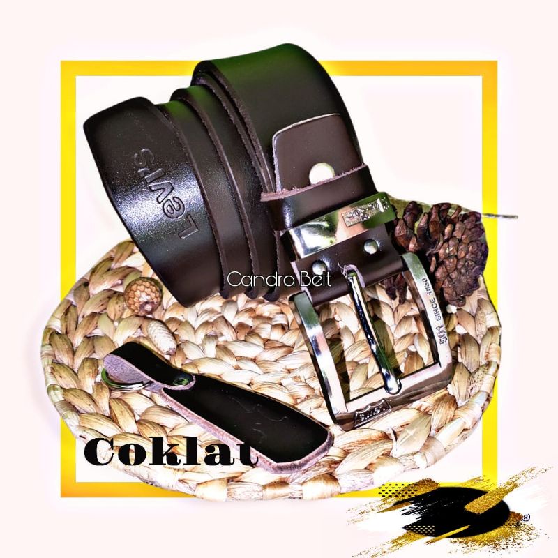 Ikat Pinggang Kulit Pria/ Ikat Pinggang Kulit Asli/ Sabuk Kulit Pria/ Gerper Kulit / Ikat Pinggang