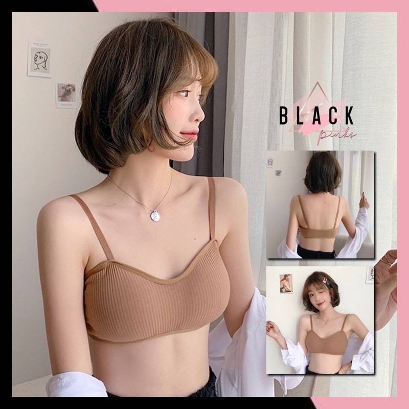 JT - TK001 Bra Wanita Tanpa Kawat Bahan Lembut Elastis Sexy Pakaian Dalam Wanita  Bra Crop Top Sport Bra Push Up Tanpa Kawat