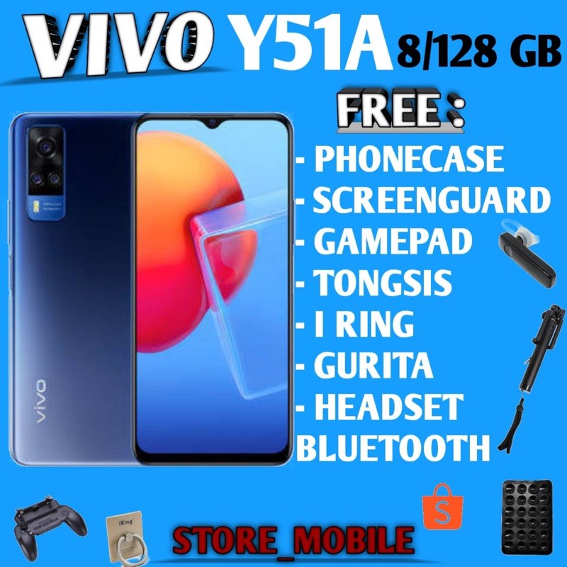 VIVO Y51A 8/128 RAM 8GB ROM 128GB GARANSI RESMI