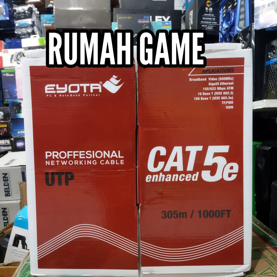 Kabel Lan UTP Cat5e 1 box [305 Meter] Eyota / Kabel Lan UTP Cat 5e