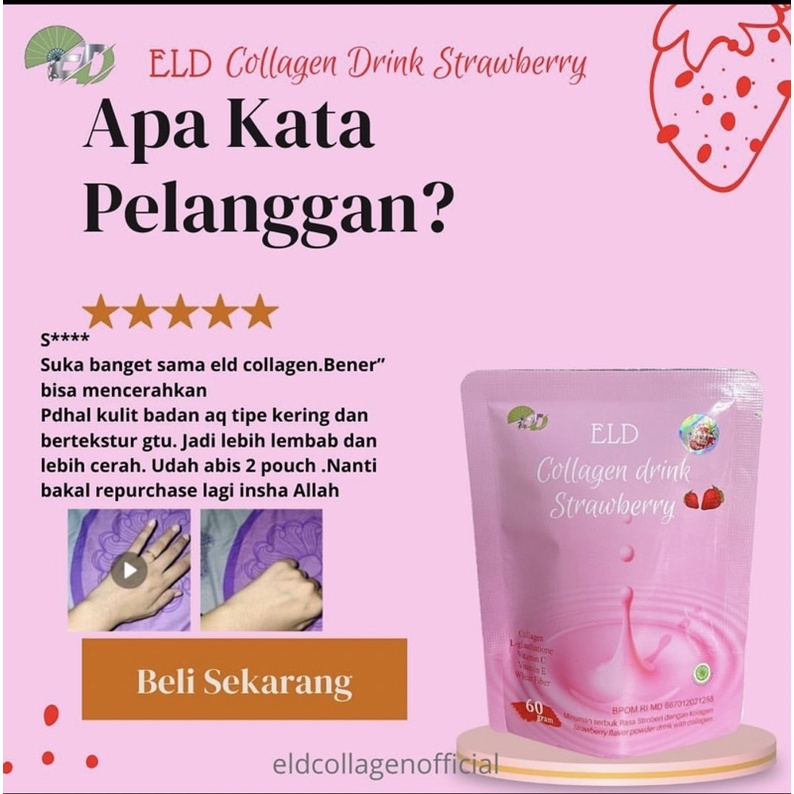 Eld Collagen Drink Pemutih Badan dan Pelangsing Badan