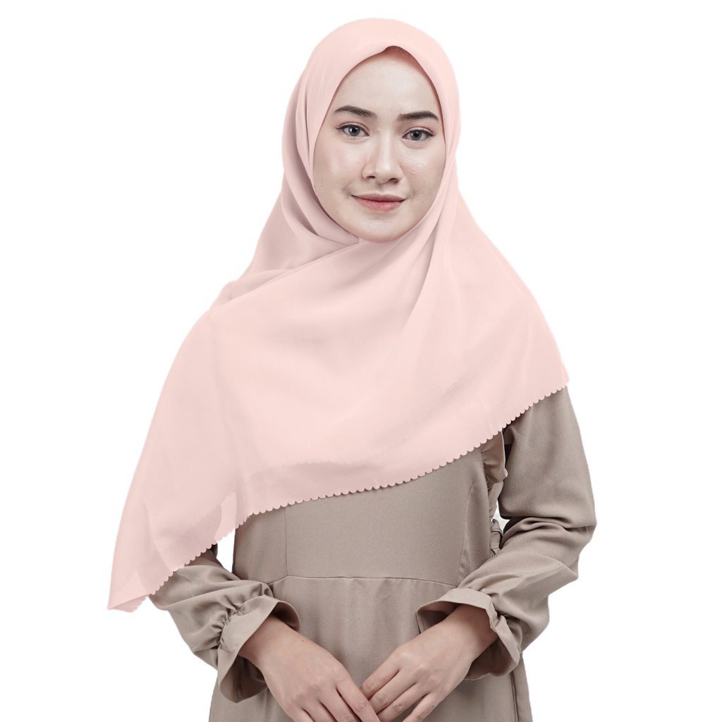 Hijab Segiempat Laser cut-Dove