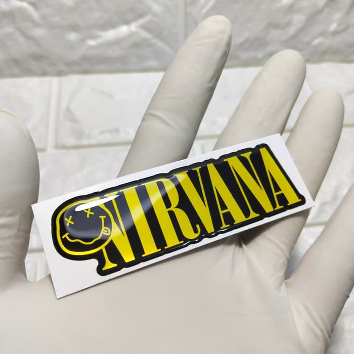 

stiker nirvana timbul