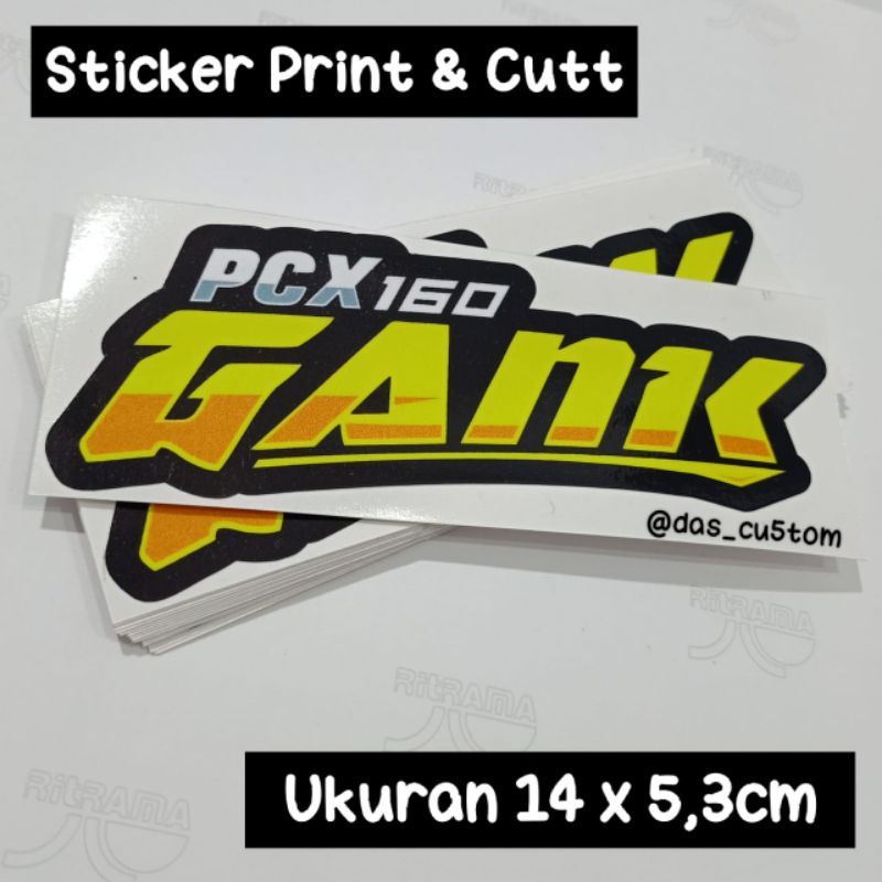 sticker printing PCX 160 GANK