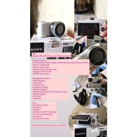 SONY a5100 Lensa kit (BEKAS RASA BARU) #KAMERAVLOG