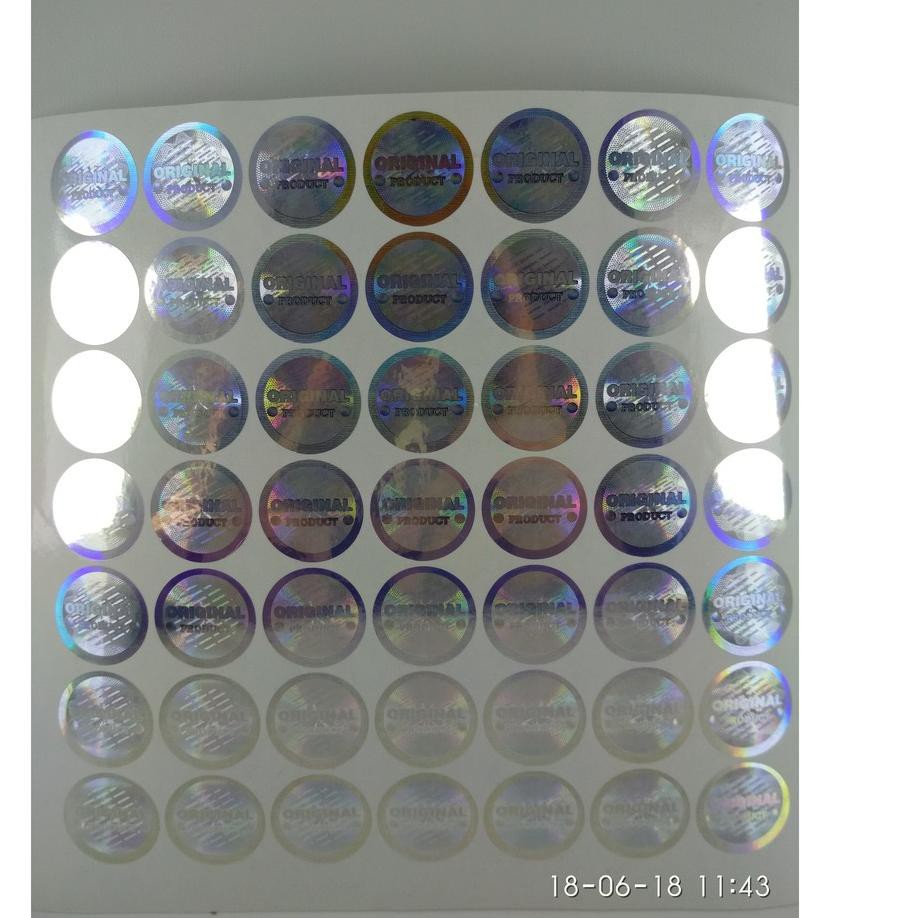 

mgu-091 Stiker Hologram Original Mutiara Silver