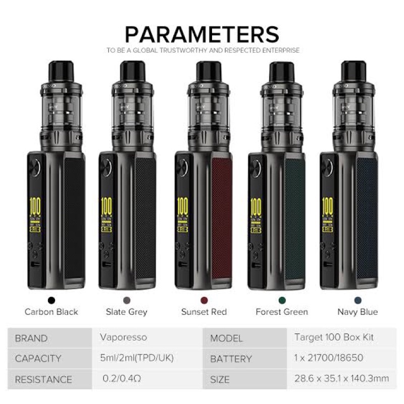 VAPORESSO Target 100W Kit External Battery