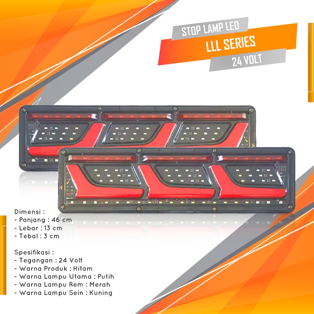 Lampu Stoplamp Truck Type L Lampu Stop Truk Lampu Belakang Truk Lampu Rem Truk Lampu Variasi Truk