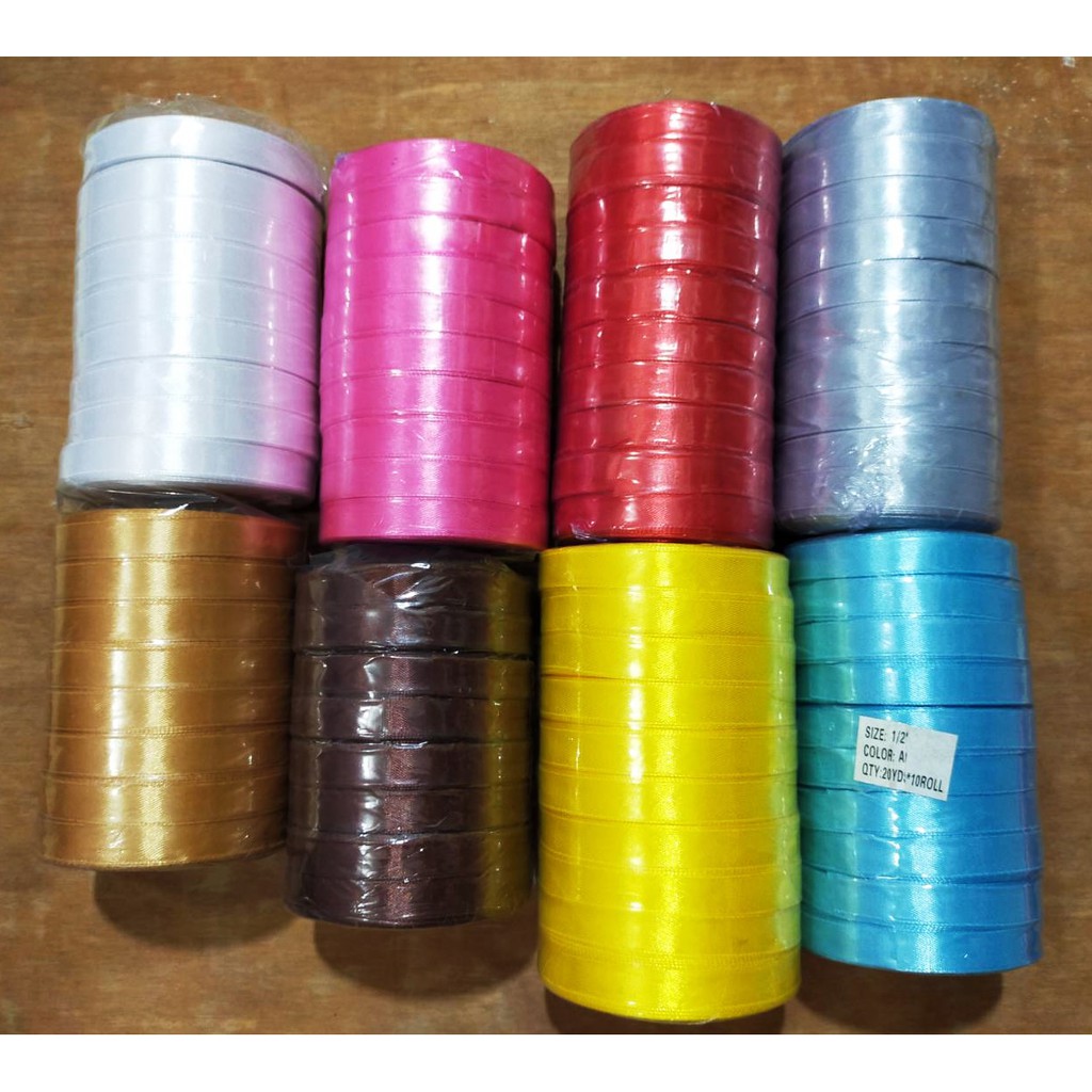 

Pita Satin 1/2 INCH / 1,25 CM 25 YARD (BRAND SAKURA)