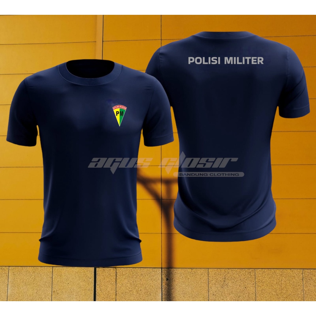 Kaos Jersey POLISI MILITER (PM) Navy Blue/ Kaos Olahraga Jersey POLISI MILITER/ Kaos Jersey Dryfit P