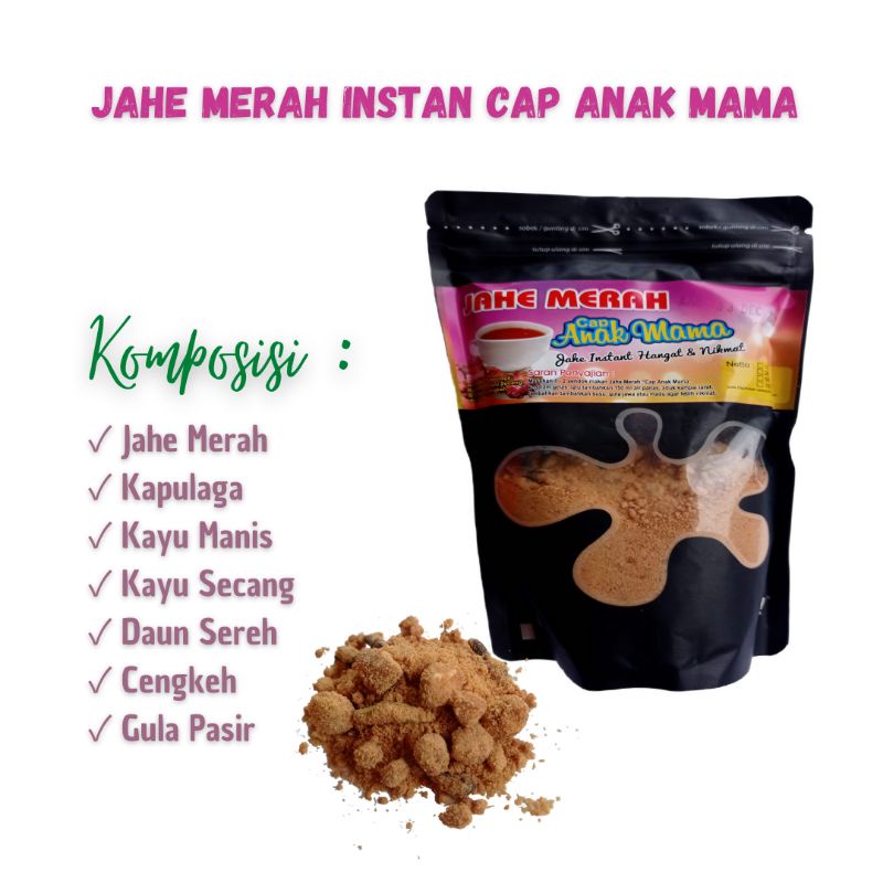 Jahe Merah Instant Cap Anak Mama Plus Rempah-rempah Anti Virus