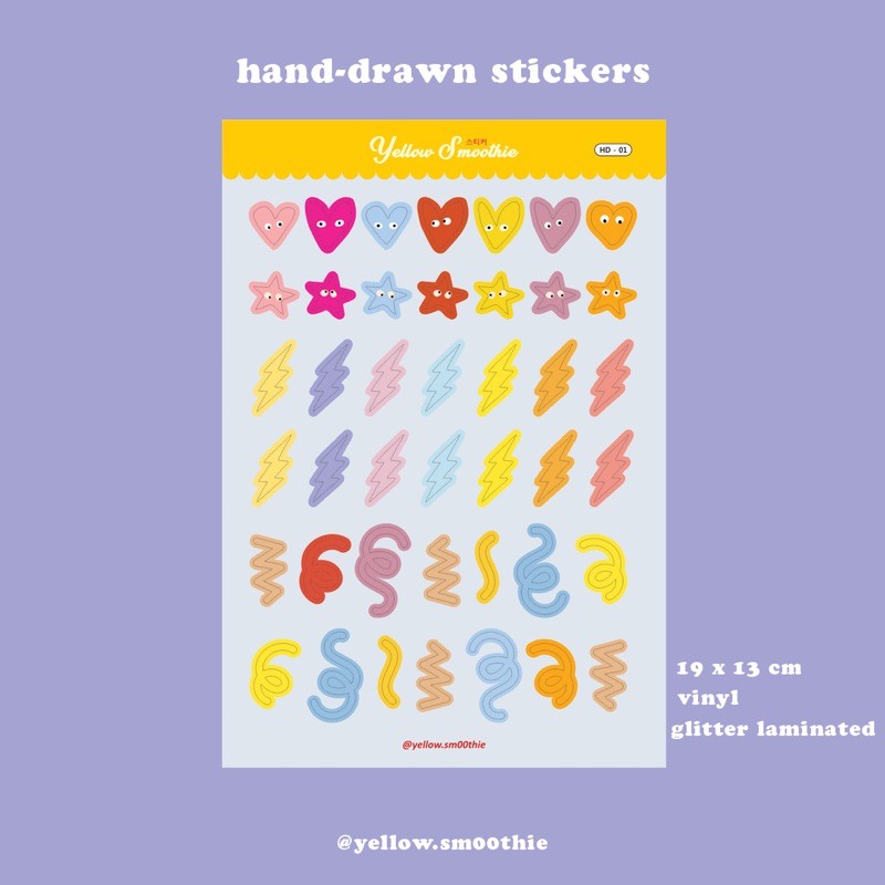 

HAND-DRAWN STICKERS by yellow smoothie
