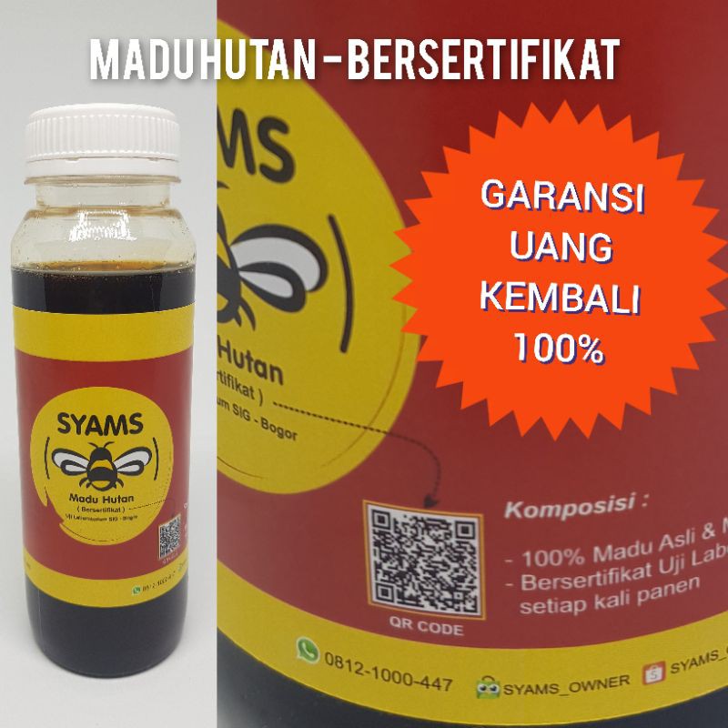 

Madu Hutan Sumatera 100% Murni & Asli Bersertifikat Uji Laboratorium SIG (BOGOR) - 300 Gram