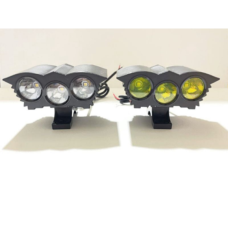 lampu tembak lampu sorot led 3 mata owl ultrafire 3 mode Flash