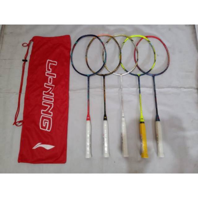 [Best Seller]Raket Badminton/Bulutangkis Lining Grade Original Tarikan Kuat 30Lbs