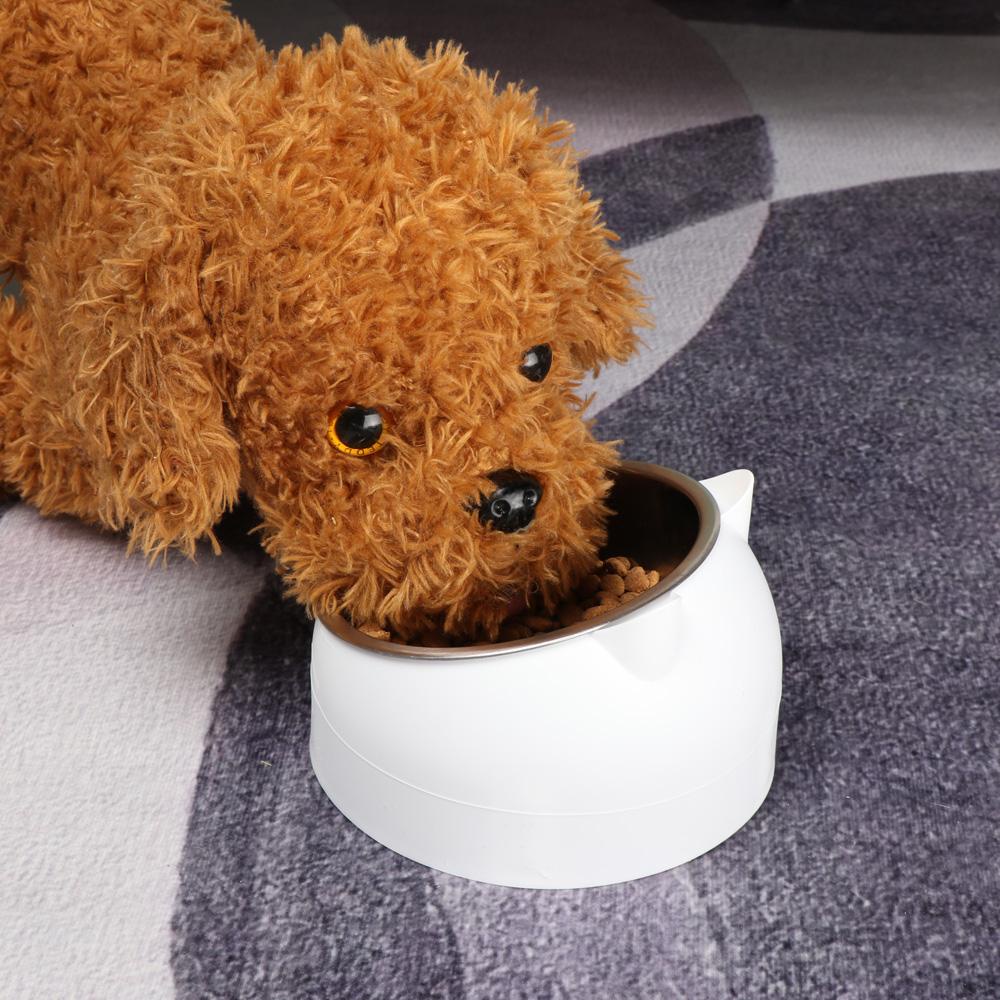 Mangkuk Makan Nanas Perlengkapan Hewan Peliharaan Stainless Steel Puppy Feeder Water Food Dish