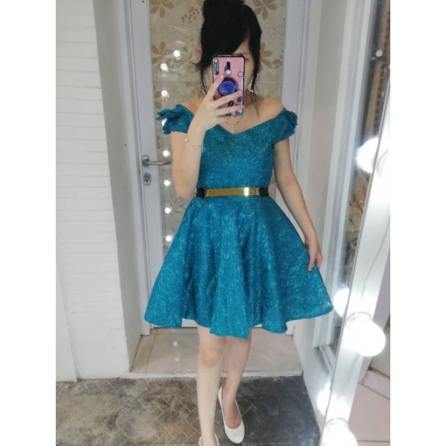 Dress SF733 dress pesta mini simple dress party fashion impor dress lucu remaja 733 dress bridesmaid