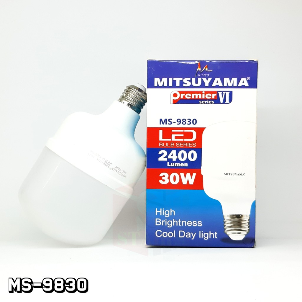 Bohlam Fitting LED Super Terang Mitsuyama 30 Watt Hemat Energy MS-9830