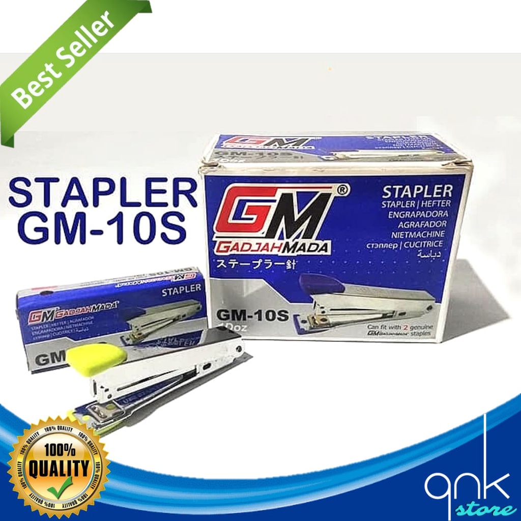 Staples GM-10S Bisa Isi 2 Staples/Stapler Gajah Mada