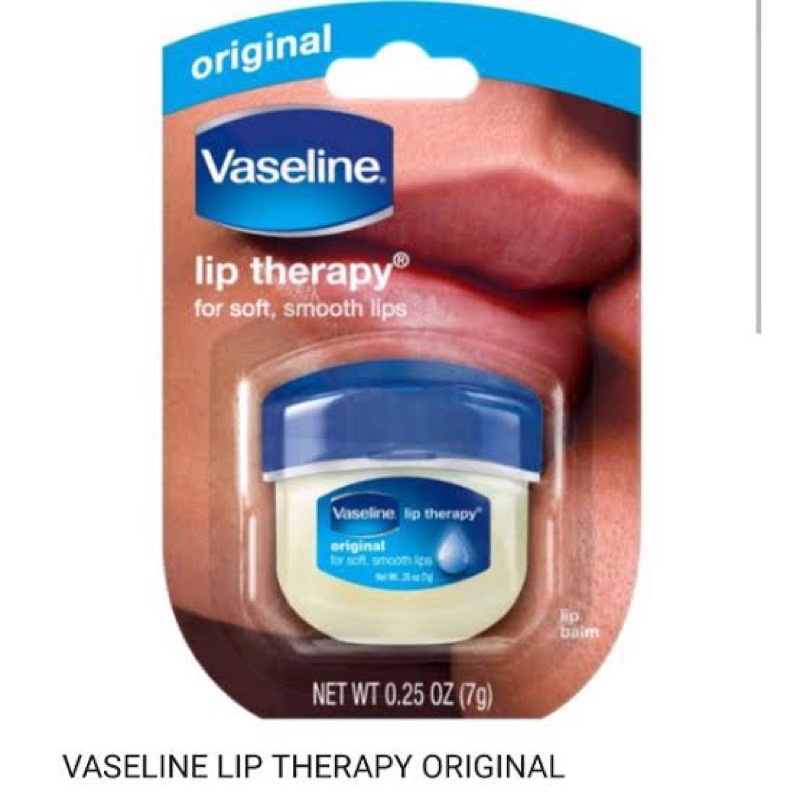 VASELINE LIP THERAPY ORIGINAL COLOR / Vaseline pelembap bibir