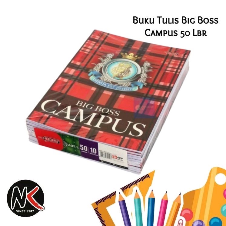 

Buku Tulis Big Boss SIDU Campus Boxy/Maxy 50 Lembar