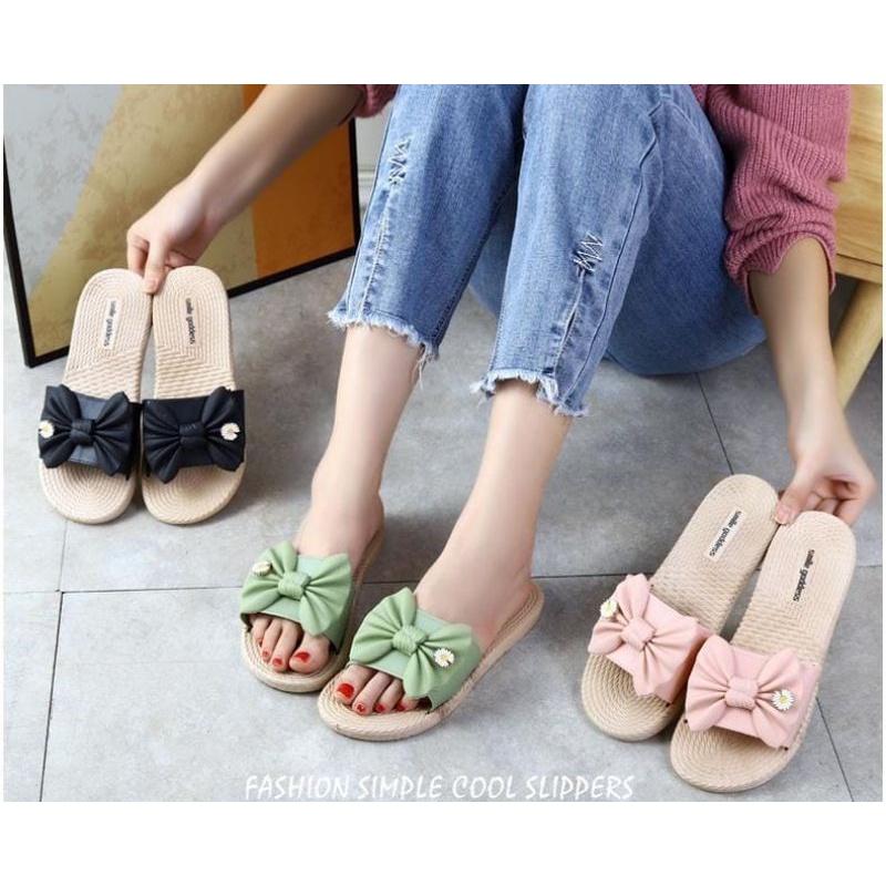 Medan Termurah KD011 (Size 36-41) Sandal wanita import sendal cantik model pita simple