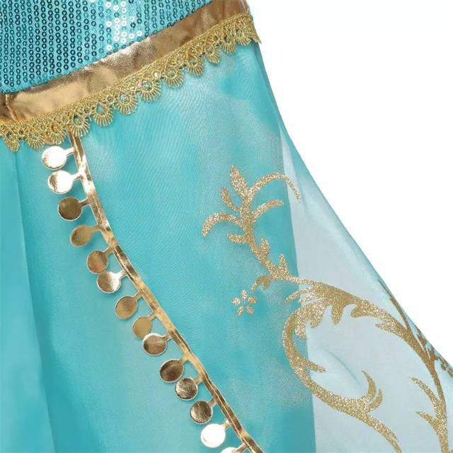 Costum Princess Jasmine Aladin Dress Princess Baju Princess