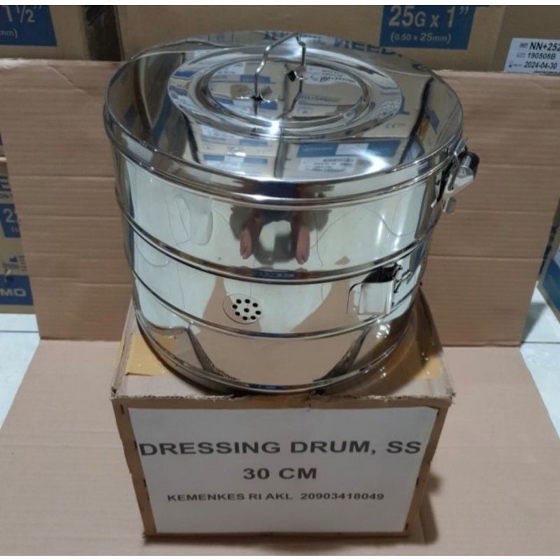 Tromol 30cm / Dressing Drum 30 cm / Tromol kasa / Tromol Verban