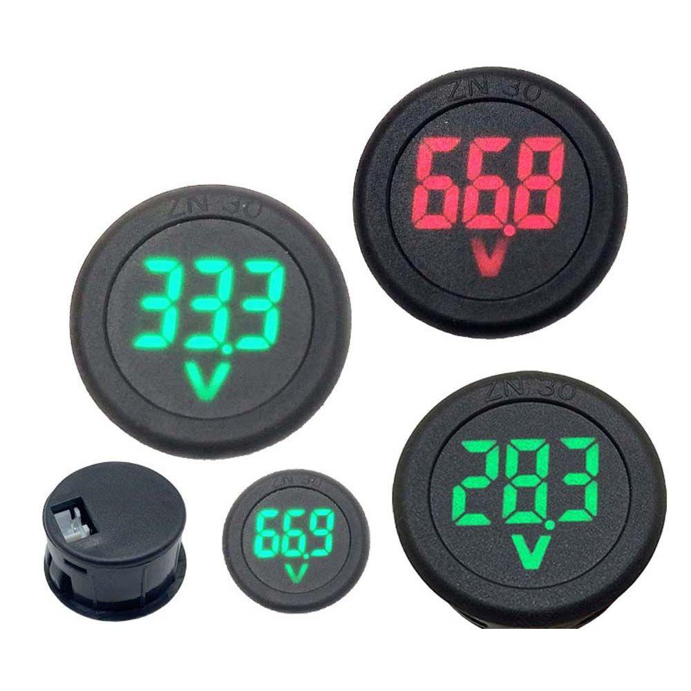 Agustinina LED Digital Display Bulat DC 4-100V Volt Detector Voltage Tester Pane DC Digital