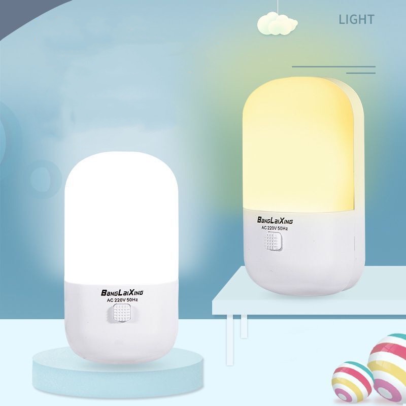 LAMPU TIDUR LAMPU MALAM / LED NIGHT LIGHT / LAMPU MINI HEMAT ENERGI 2WARNA PUTIH DAN KUNING