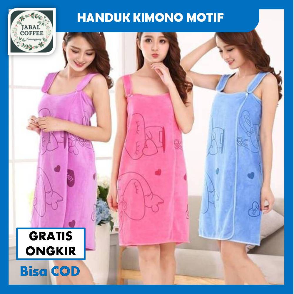 Handuk Baju Kimono Dewasa Motif Karakter / Handuk Baju Ukuran 80 Cmx135 Cm / Handuk Baju DewasaJ147