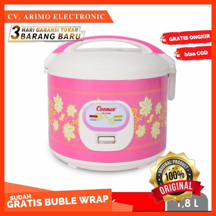 TERMURAH..!! RICE COOKER 1,8L / MAGICOM MAGIC COM / MEJIKOM / CRJ3306 / CRJ-3306 [ GARANSI RESMI ]