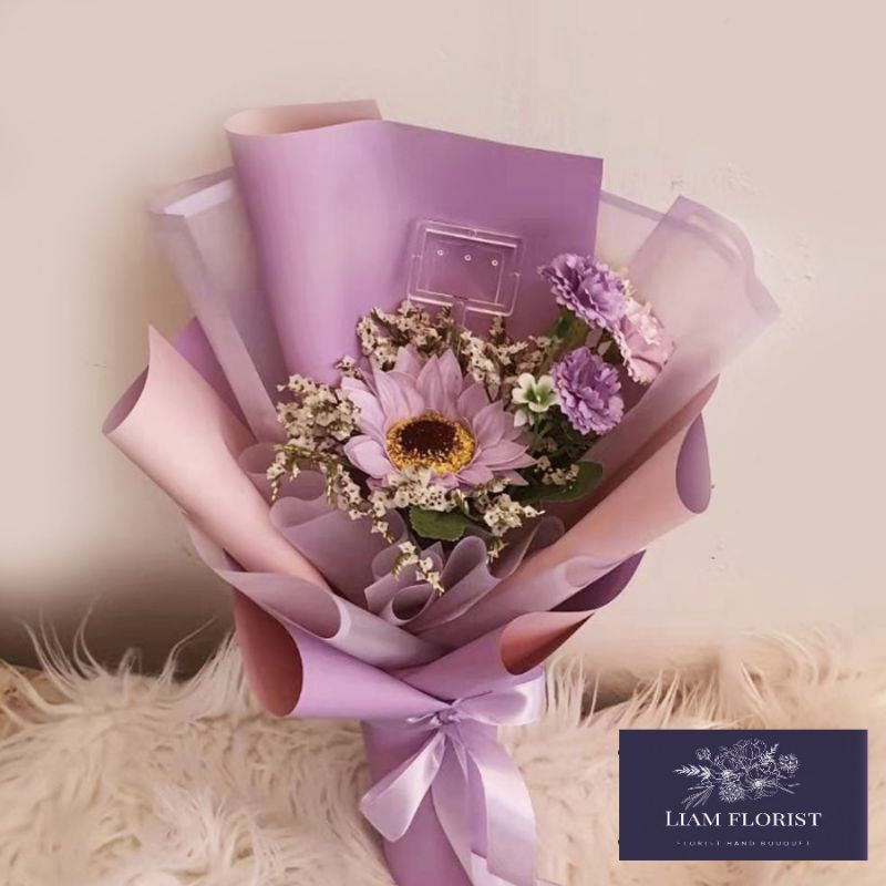 FLOWER BOX/SINGLE ROSE/BUKET MAWAR BOX MIKA/BUKET BUNGA ARTIFICIAL/BUKET WISUDA ANNIVERSARY