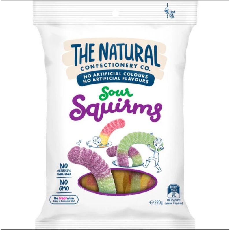 

THE NATURAL Confectionery Co. Sour Squirms - 220 gr