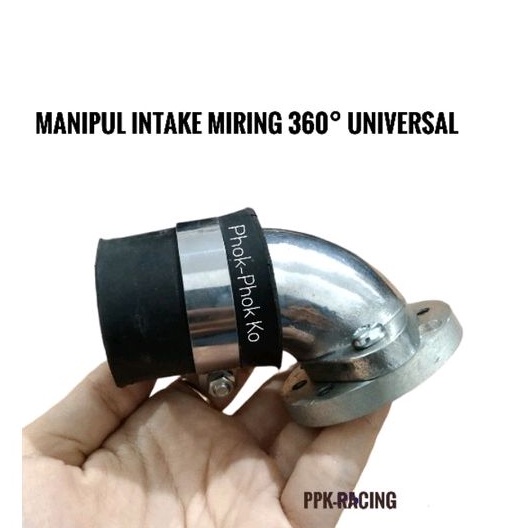 Manipul Intake Miring RX King 360 Derajat Intake Teflon Bebek&amp;Matic Karburator PE 28 PWK 28
