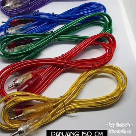 BIG SALE KODE-288 Kabel jack 3,5mm RCA Stereo Audio Hp / PC / Laptop ke Speaker Aktif