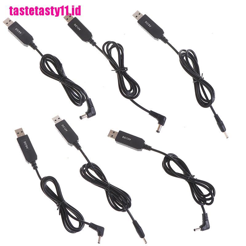 Kabel Adapter Step UP power boost line USB DC 5V Ke 9V 12V 3.5x1.35mm