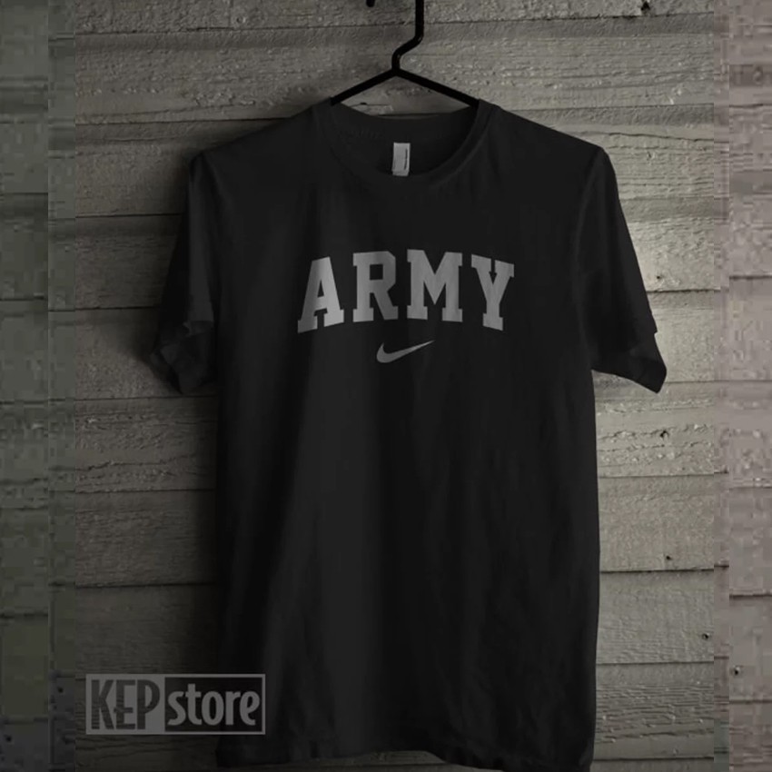 Kaos distro ARMY 01  Abu Abu - Black Premium