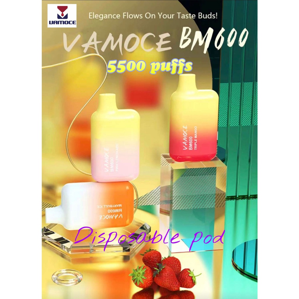 VAPOOR VAMOCE BM600 5500 PUFFS DISPOSABLE PODS