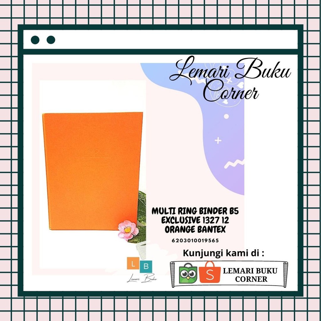 

MULTI RING BINDER B5 EXCLUSIVE 1327 12 ORANGE BANTEX