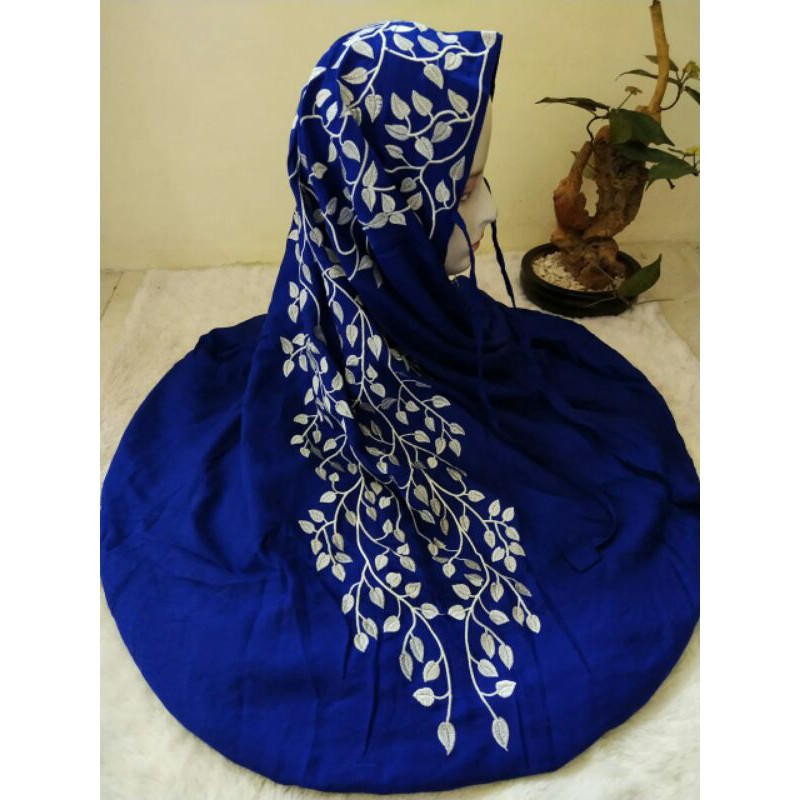 HD Mukena Terusan Dewasa bordir daun terbaru termurah