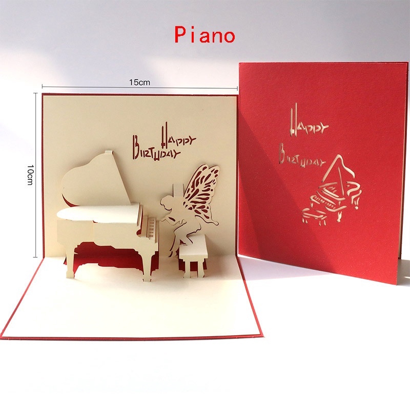 Hot New 3D Pop-up Greeting Card Love Romantic Birthday Christmas Invitation Greeting Card Gift