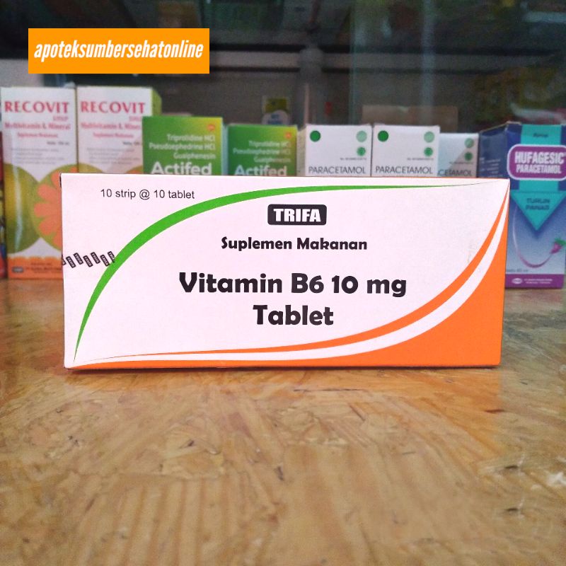Jual VITAMIN B6 10MG 100 TABLET Shopee Indonesia