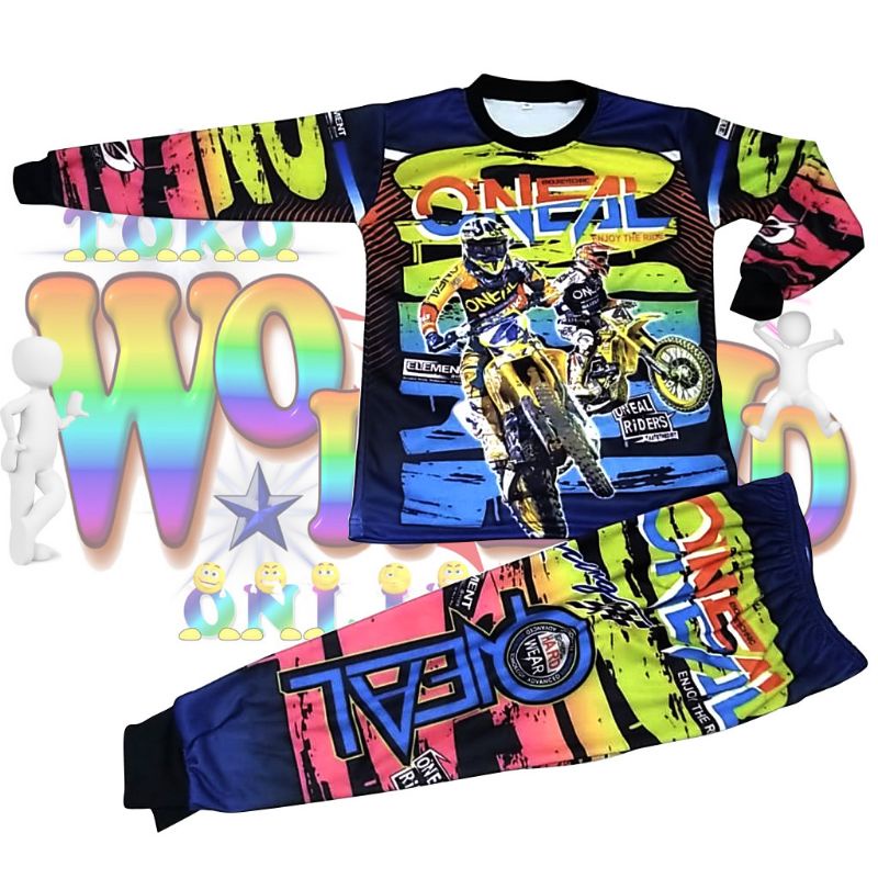 Setelan Baju Anak Motor KTM Printing