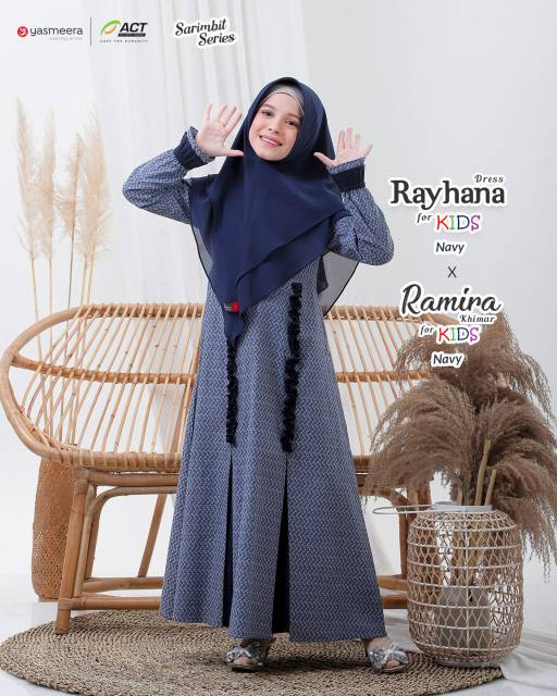 [AGEN RESMI] YASMEERA RAYHANA KIDS DRESS GAMIS ANAK PEREMPUAN GAMIS ONLY SARIMBIT LEBARAN IED FORMAL