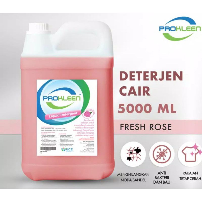 Deterjen Cair Laundry  Liquid Detergen PROKLEEN 5 Liter ORIGINAL